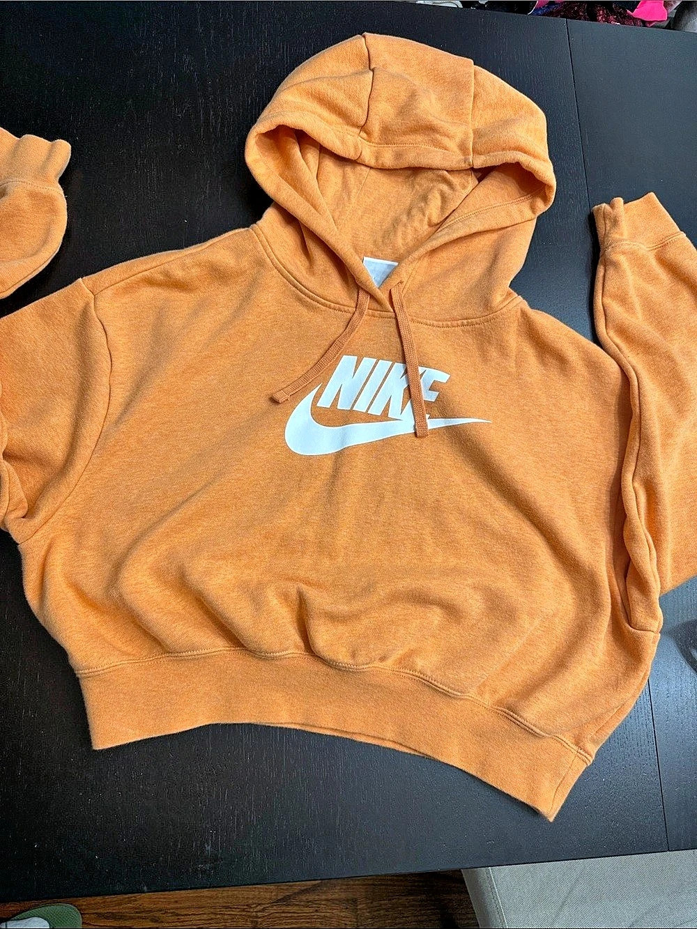 Nike Sportswear Swoosh Fleece Hoodie Orange XS